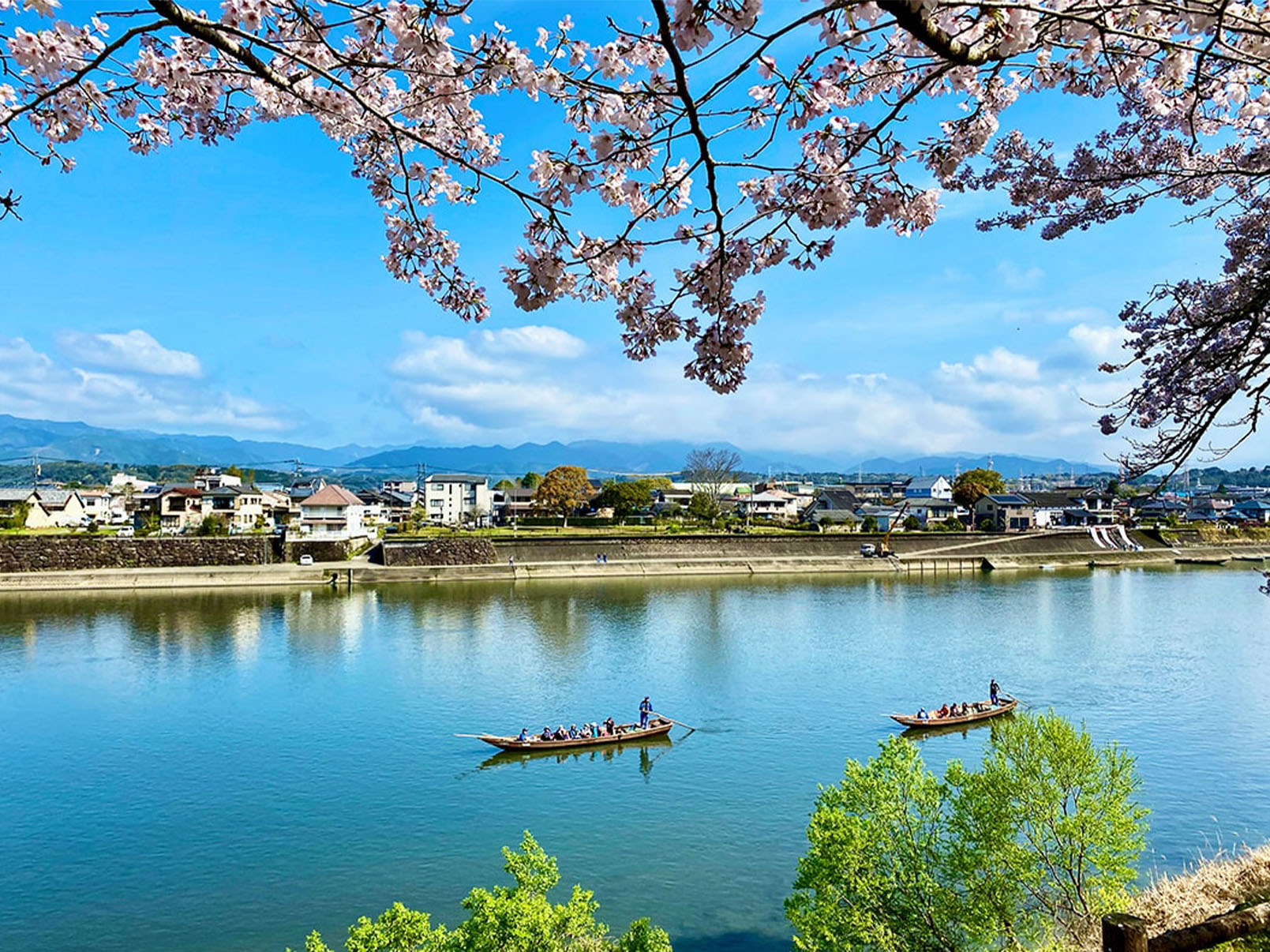球磨川下り体験の様子